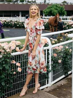 Talulah Garland Midi Dress Size 8