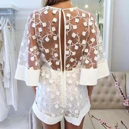 Alice McCall Gypsy Eyes Playsuit White size 6