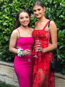 Likely fuchsia Tamarelli Gown size 8