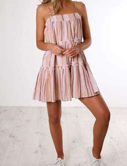 Steele Ariana Swing Dress Sunset Stripe Size Small for rent on The Volte - image 4