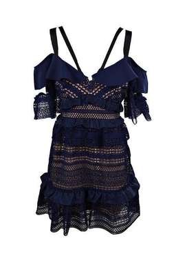 Self Portrait Striped Panelled dress size 8 for rent on The Volte - image 2