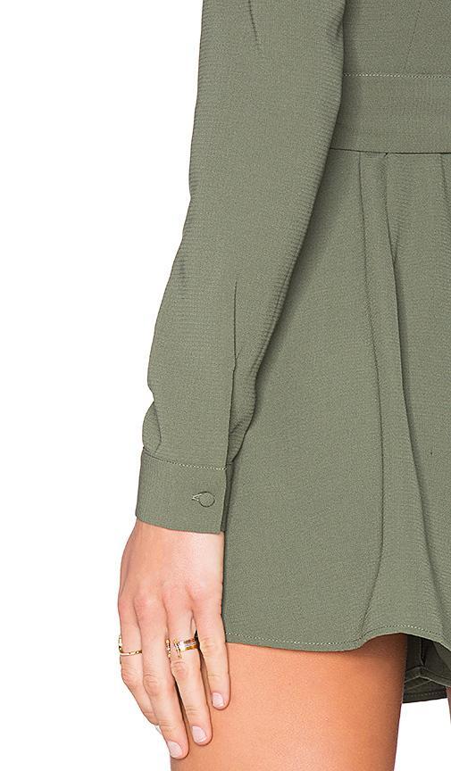 The Fifth Label Above & Beyond Long Sleeve Playsuit Khaki Size 6 for rent on The Volte - main image