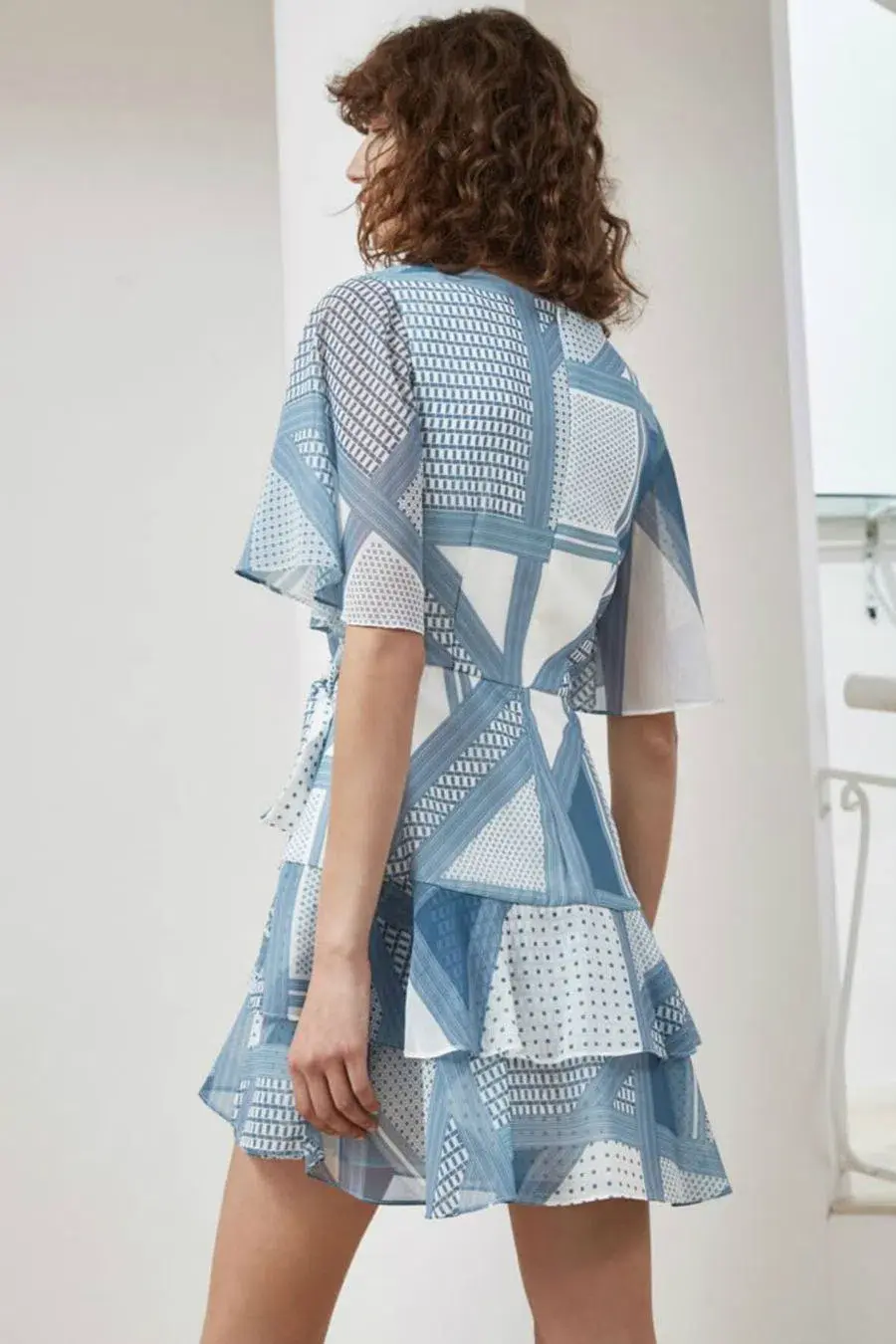 C/MEO Collective Allude Mini Dress Print Size 8 for rent on The Volte - main image
