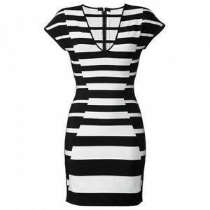 Herve Leger Bandage Dress Black/White Size 6 for rent on The Volte - main image