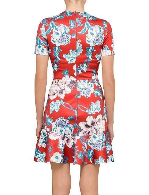 LOVER Dhalia Flip Mini Scuba Short sleeve Dress size 6 for rent on The Volte - main image