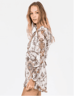 Zimmermann Karmic Flounce Playsuit Indienne Floral Size 6 for rent on The Volte - image 4