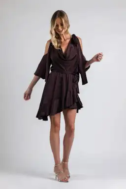 Zimmermann Silk Sueded Billow Dress Mulberry Size 8 for rent on The Volte - image 1