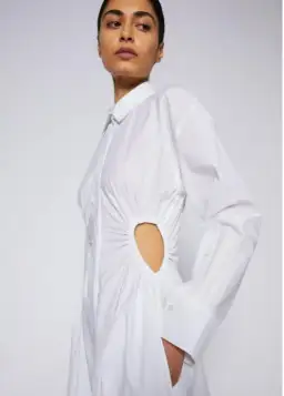 Scanlan Theodore Cotton Cut Out Dress White Size 12 for rent on The Volte - image 2