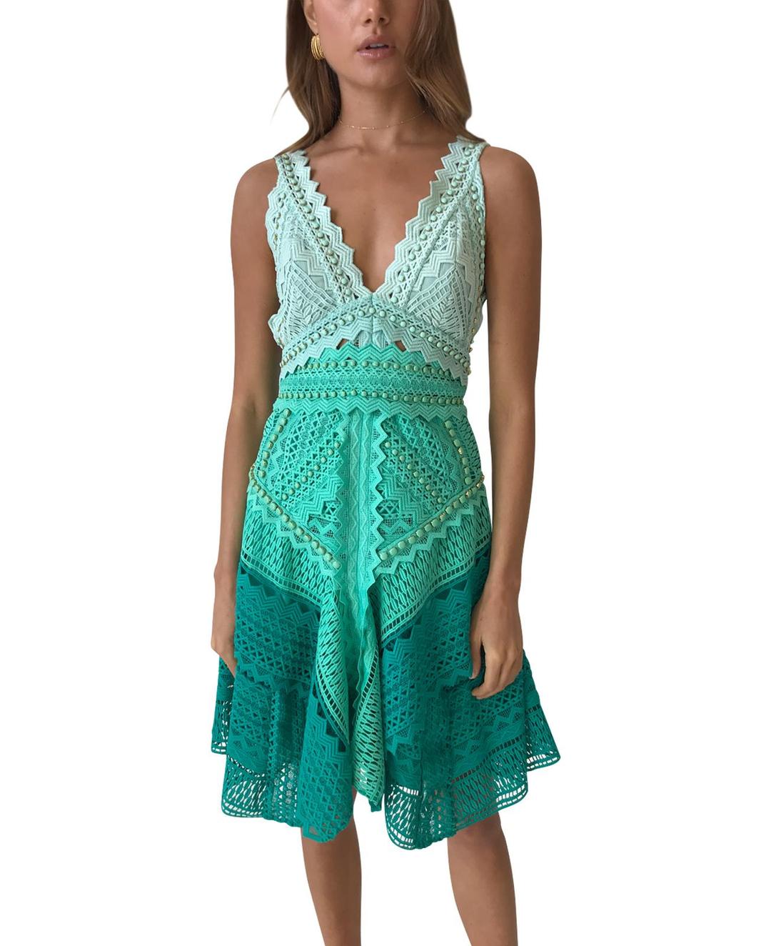 Thurley Bahamas Dress Green Size 6 for rent on The Volte - main image