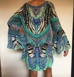 Camilla Mini Dress Blue Size 12 for rent on The Volte - image 2