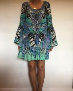 Camilla Mini Dress Blue Size 12 for rent on The Volte - image 1