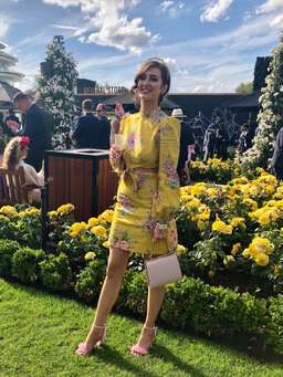 Zimmermann Zinnia Bow Cut Out Short Dress in Golden Floral Size 8