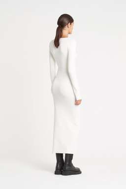 Sir The Label Celena Draped Midi Dress White | AU 8 for rent on The Volte - image 3