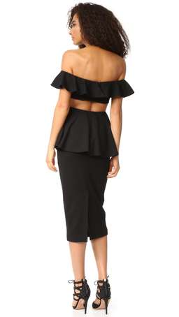 Fame and Partners Firefly Dress Black Size 6