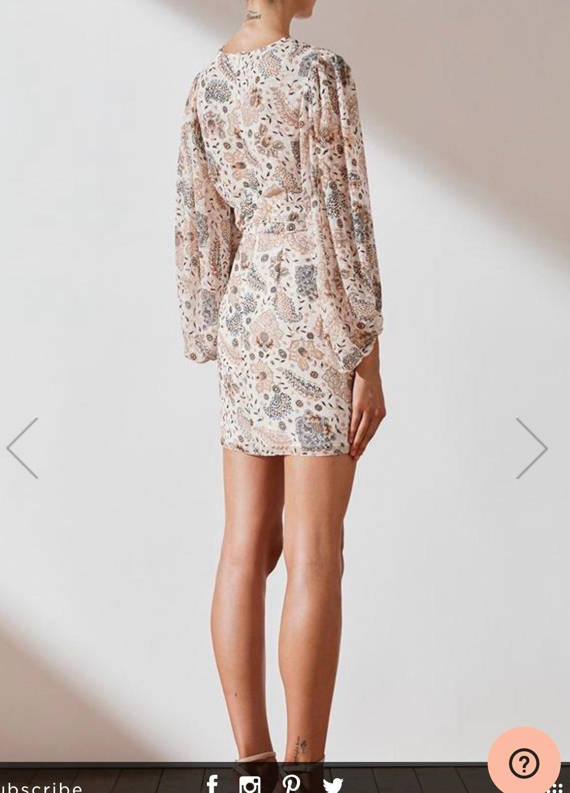 Shona Joy Miller Plunge Mini Dress Size 12 - Image 3