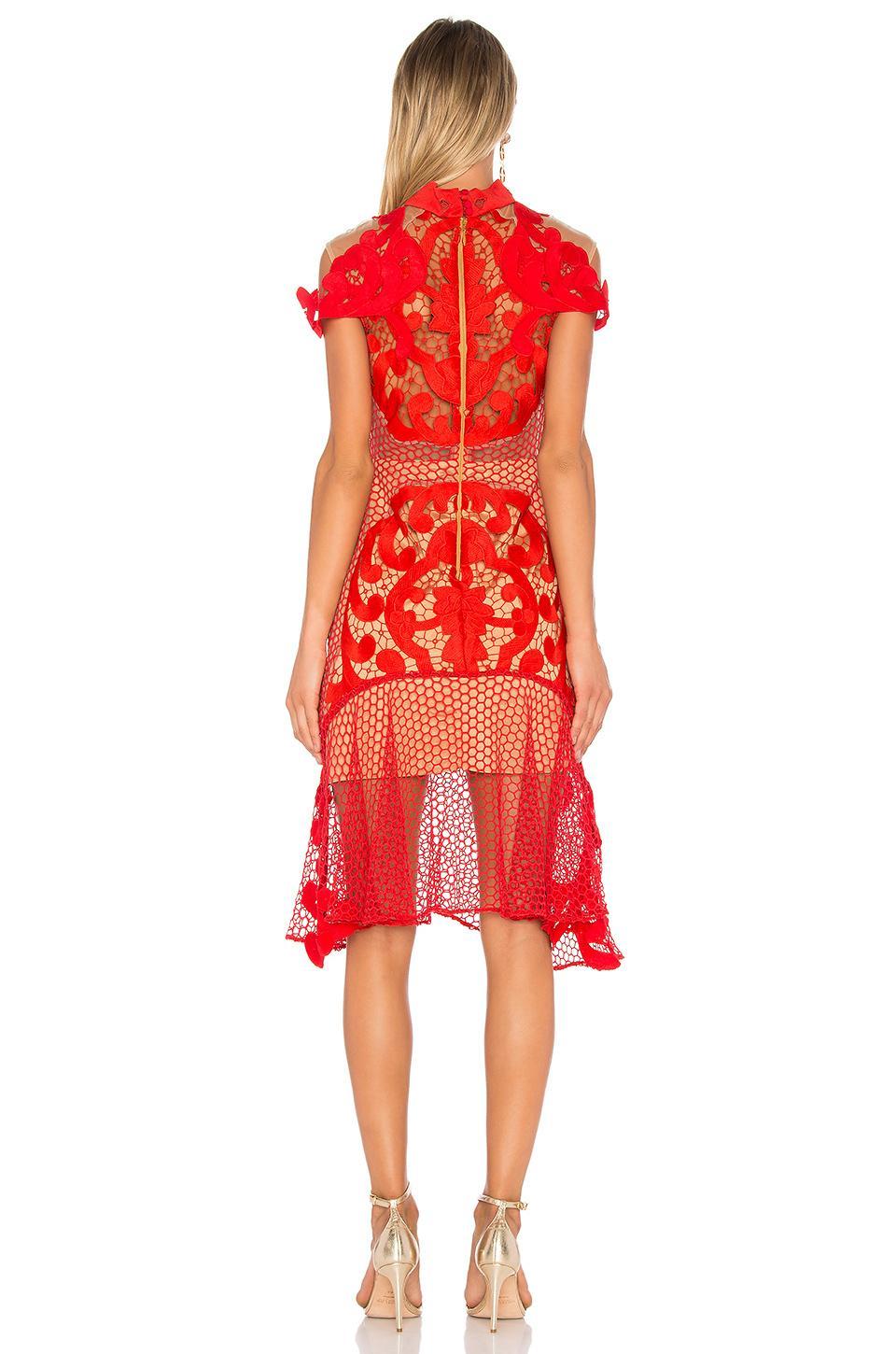 Thurley Rose Ceremony Dress Red Size 12 for rent on The Volte - main image