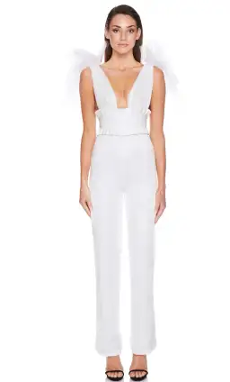 Eliya The Label Romee Pansuit White Size 12 / L for rent on The Volte - image 1