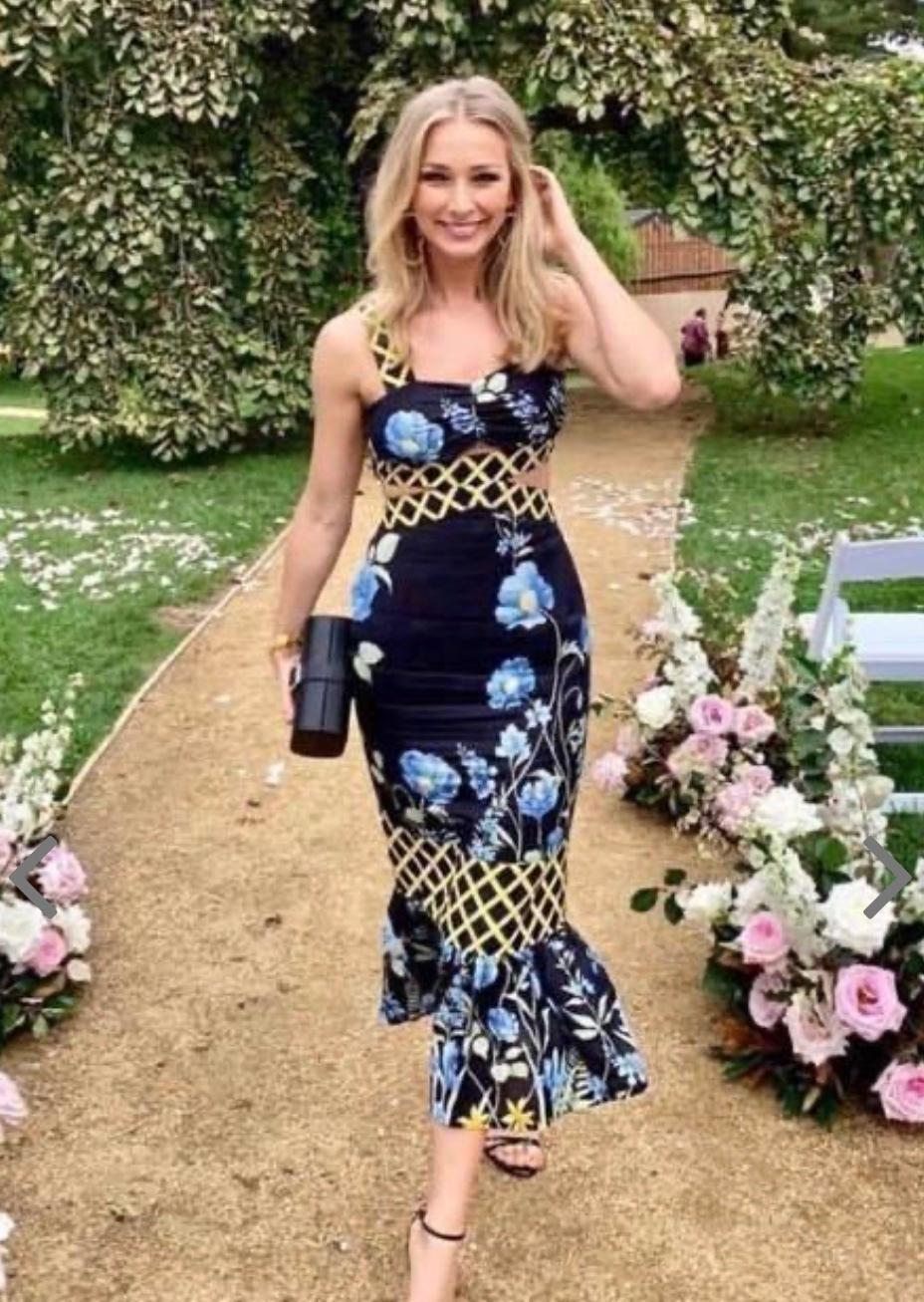 Alice McCall Flower Girl Midi Strap Dress Floral Size 12 - Image 3