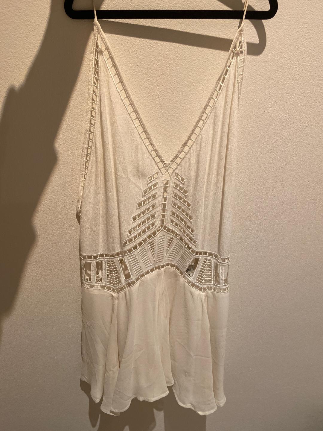 Magali Pascal Ivy Dress White Size 8 for rent on The Volte - main image