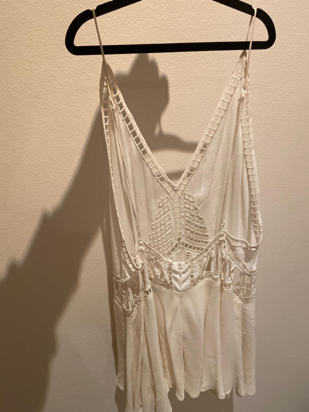 Magali Pascal Ivy Dress White Size 8 for rent on The Volte - main image