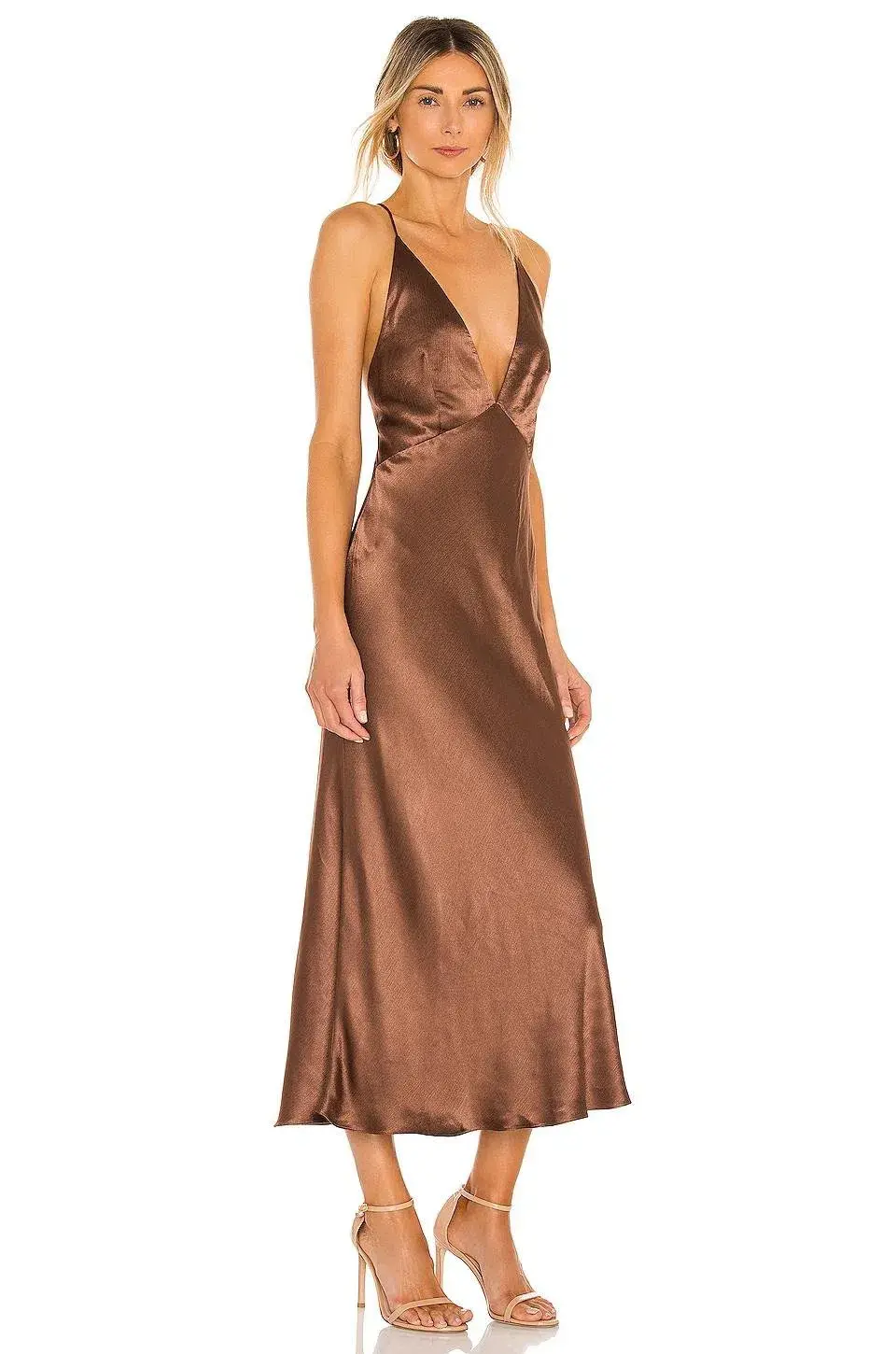 Bec and Bridge Valentina V Dress Brown Size 10  - Image 2