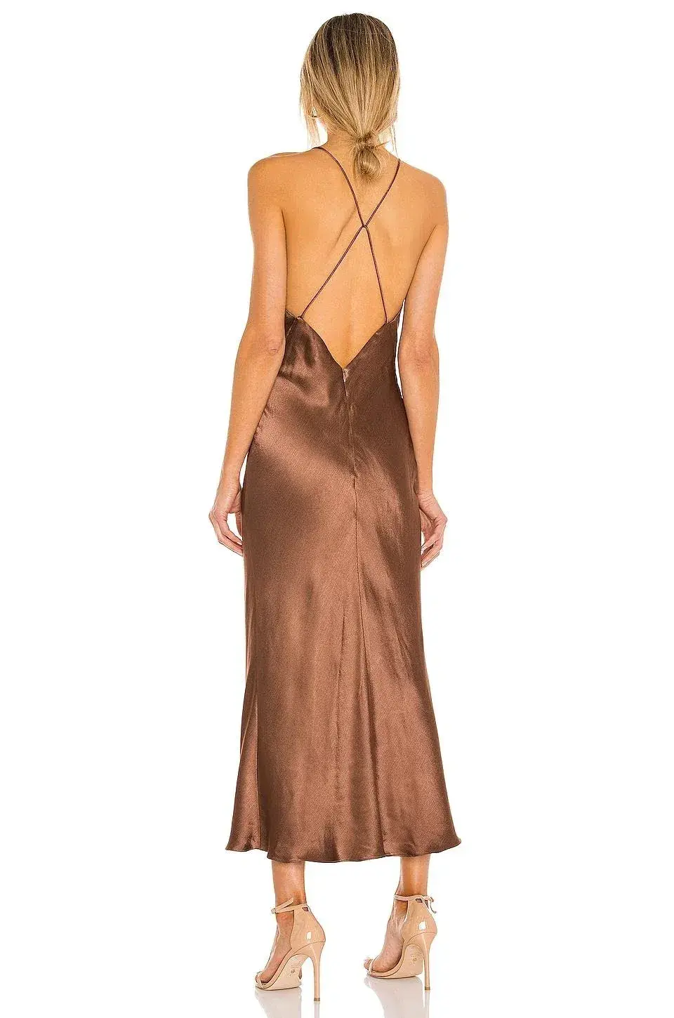 Bec and Bridge Valentina V Dress Brown Size 10  - Image 3