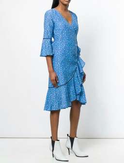 Ganni Beacon Wrap Dress for rent on The Volte - image 3