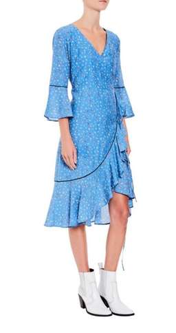 Ganni Beacon Wrap Dress for rent on The Volte - image 4