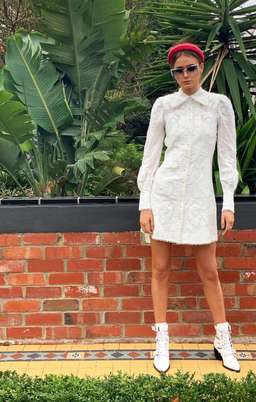 Mackenzie Mode Topiary Dress White Size 12 for rent on The Volte - image 4