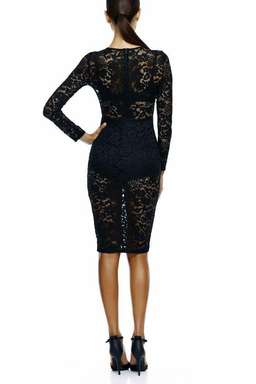 MISHA COLLECTION Camilla Lace Dress black size 8