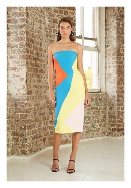 By Johnny dress - MULTI SPLICE STRAPLESS DRESS  - Image 1