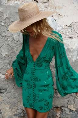 Rat & Boa Isabella Dress Green Size S/Au 8 for rent on The Volte - image 3