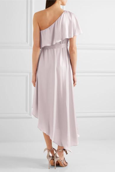 Zimmerman one shoulder silk dress size 1 for rent on The Volte - main image