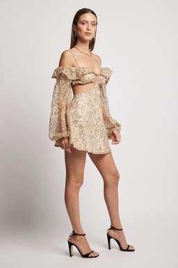 Sofia the Label Goldenhour Dress Gold Size 6 for rent on The Volte - image 3