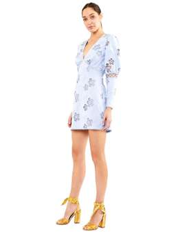 Blue Hue LS mini dress for rent on The Volte - image 5