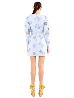 Blue Hue LS mini dress for rent on The Volte - image 3