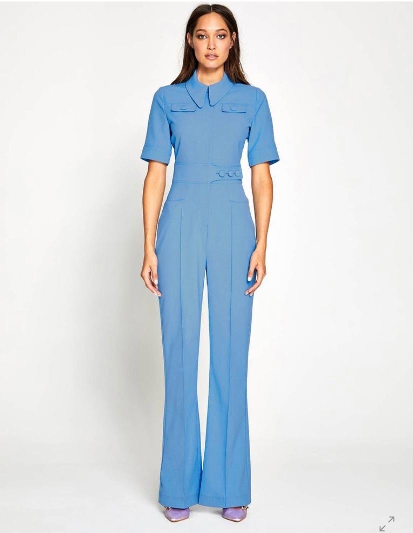 Alice McCall Little Journey Jumpsuit in curulean size 8 for rent on The Volte - main image