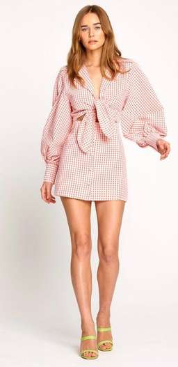 Alice McCall Her Story Mini Dress size 8 colour guava for rent on The Volte - image 2