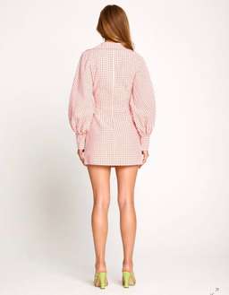 Alice McCall Her Story Mini Dress size 8 colour guava for rent on The Volte - image 4