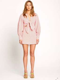 Alice McCall Her Story Mini Dress size 8 colour guava for rent on The Volte - image 1