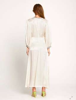 Alice McCall Hotel Lobby Midi Dress, cream in size 6 for rent on The Volte - image 3