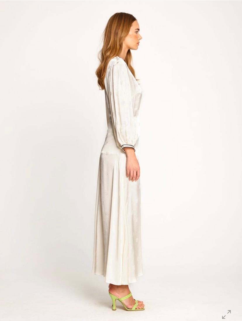 Alice McCall Hotel Lobby Midi Dress, cream in size 6 for rent on The Volte - main image