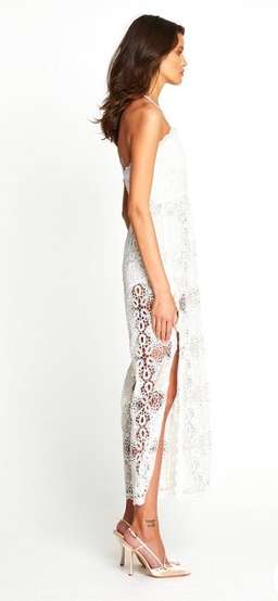 Alice McCall Diamond Veins Jumpsuit in Porcelain in Size 6 for rent on The Volte - image 3