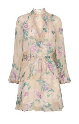 Shona Joy Donatella Drawstring Mini Dress Print Size 10 for rent on The Volte - image 5