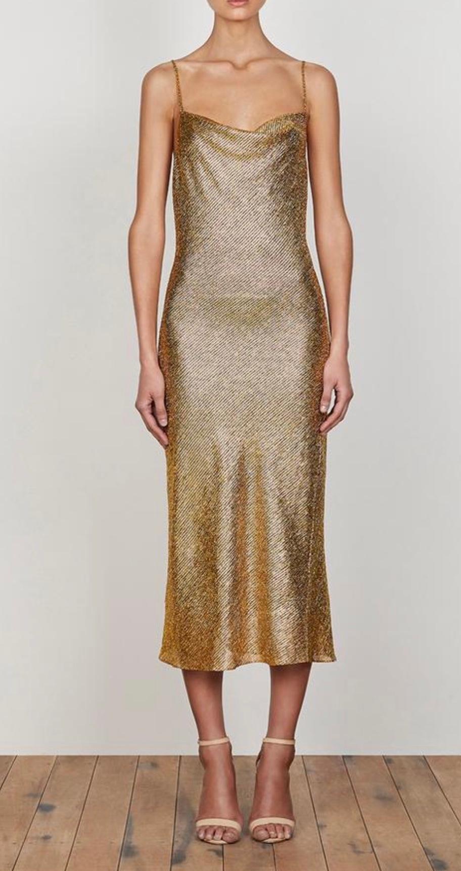 Cleo Bias Cowl Midi Dress - Image 2