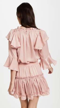 Misa Los Angeles Aliz Dress Pink Size AU 6