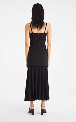 Dion Lee HOOK & EYE PLEAT CREPE DRESS