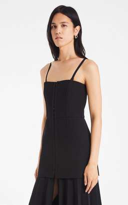 Dion Lee HOOK & EYE PLEAT CREPE DRESS