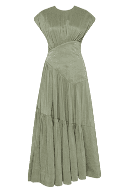 Aje Reflection Dress Oakmoss Size 8 for rent on The Volte - image 4