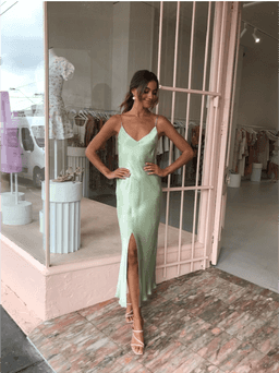 Bec and Bridge Crest Midi Dress Peppermint Sz 8 for rent on The Volte - image 1